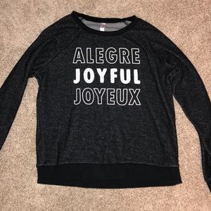 Xhilaration Sleepwear Long Sleeve Top